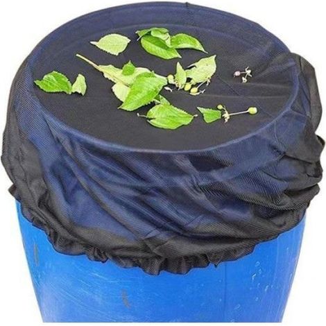 Filet De Protection - Pour Baril D'eau De Pluie - Diamètre 60 Cm - Polyester - Lot De 4 (1/4)