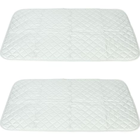 Lot de 2 tapis magnétiques pour repassage, couverture thermorésistante, planche à repasser portative, housse pour lave-linge et sèche-linge (1/5)