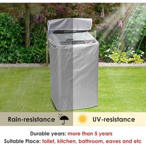Housse - Pour Lave-Linge Et Seche-Linge Haut Chargement - Etanche UV - 58 X 60 X 90 Cm (1/4)