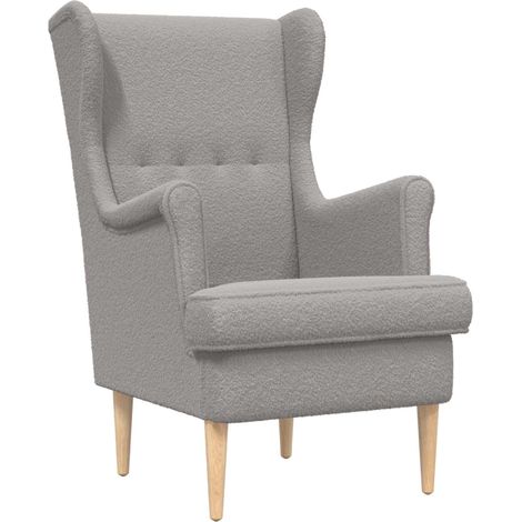 Sessel Hellgrau Bouclé vidaXL