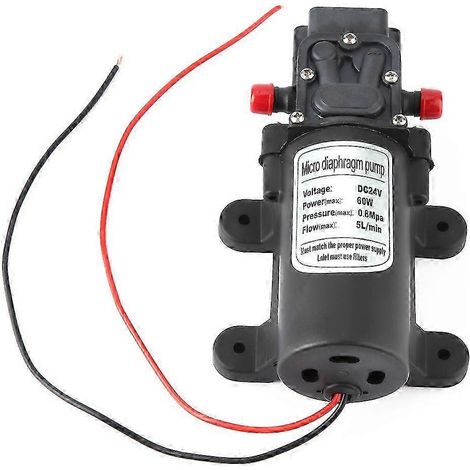 Mini pompe à eau électrique 24 V 60 W, débit 5 l/min, pompe à micro-diaphragme, hauteur d'aspiration 1,5 m (1/3)