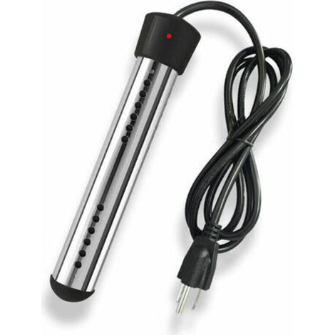 Chauffe-eau électrique 2500W avec tension par immersion, chauffe-eau de piscine, chauffe-eau portable, adapté pour étangs, seaux noir