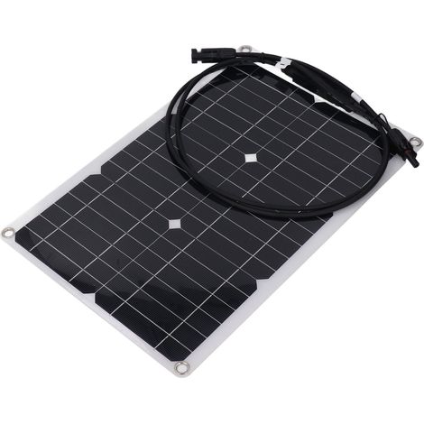 Panneau solaire flexible monocristallin 20 W 18 V pour batterie 12 V, caméra de sécurité, application hors réseau (1/5)