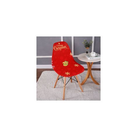 TAISHENGDA-Lot de 2 housses de chaise extensibles motif coquillage, housse de chaise moderne imprimée antidérapante et anti-poussière (1/5)