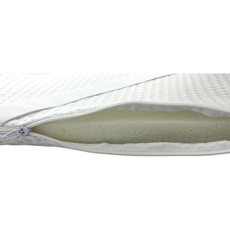 Topper Piazza e Mezza in Memory Foam 5 cm   Sfoderabile - Misura: 120x190 1 piazza e mezza standard