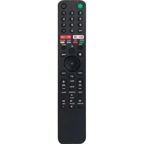 RMF-TX500U Smart Voice Remote Control for Sony Bravia LED OLED 4K UHD HDTV HDR TV with Google Play N Black