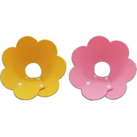 Collier ajustable pour chat, lot de 2 cônes de cou fleuris mignons pour chat après une opération, collier pour chat, colliers élisabéthains en feutre (1/5)