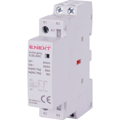E.next p005225 Modulares Schütz PRO 2P 25A 2NC 230V AC