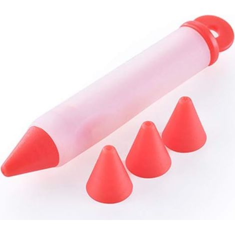 Ensemble de 4 stylos de décoration en silicone pour gâteaux et pâtisseries. (1/3)