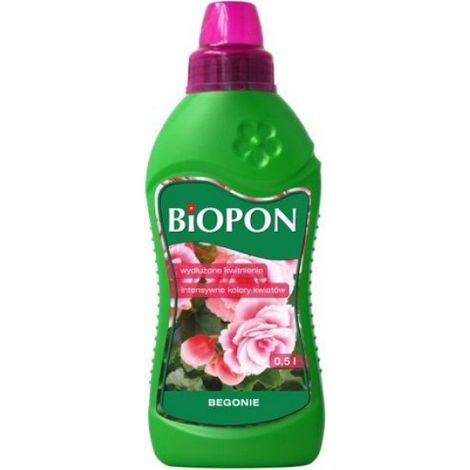 Engrais Pour Begonias - 0,5 L - Formule Minérale NPK 6-4-5 - Pour Croissance Et Floraison - 1 Flacon