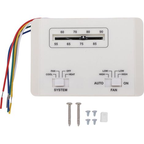 Thermostat de climatiseur RV blanc 7330F3852, chauffage et refroidissement à un étage, contrôle infini de remplacement pour la série Coleman Mach (1/5)