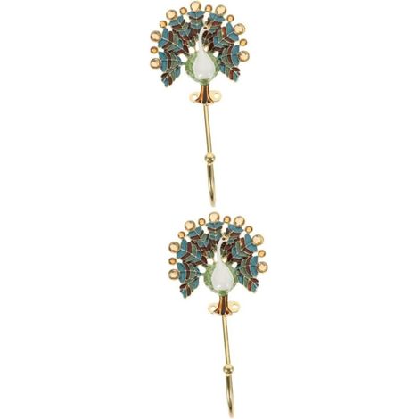 2 Pièces Patère Fleur Émaillée Patères En Émail Crochets De à Main Pour Le Mur Crochet Rétro Porte-vêtements Mural Crochet Mural Déc (1/5)