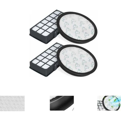 Pack of 2 HEPA filters for Rowenta Silence Force Cyclonic 4AAAA vacuum cleaners RO7647EA RO7663EA RO7676EA RO7681EA (model RO76xx), replacement accessories ZR903701 (1/3)