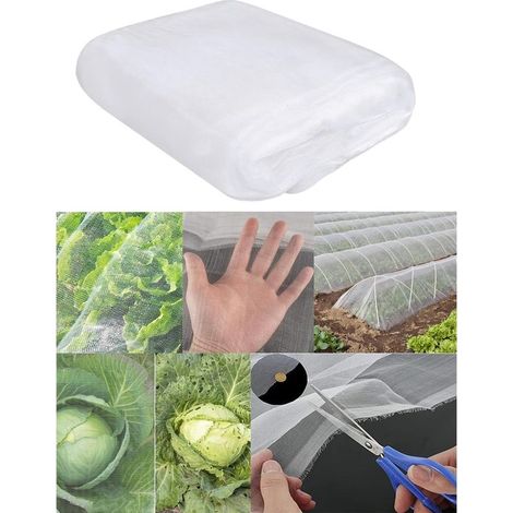 Filets pour Jardin,2 m x 5m Filet Anti Insecte,Filet Protection Insectes Potager,Filet de Protection Anti-Insectes,Filet Anti Insectes Jardin,Insectes Protection Maille,Filet Anti-Insectes (1/5)