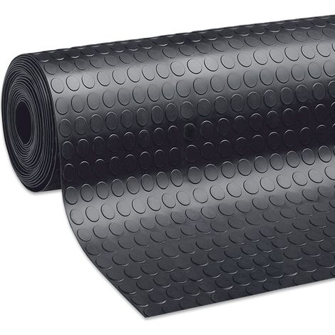 Tapis de couloir en gomme Isolant Antidérapant Moquette Revêtement de sol À boulonner Paillasson Robuste - 100x50 cm