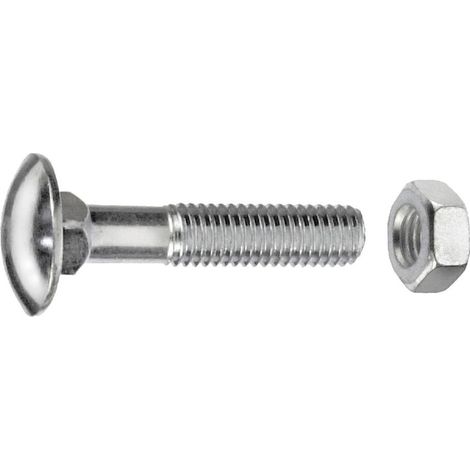 Connex Schlossschrauben M10 x 140 mm - 25 Stück verzinkt Schlossschrauben
