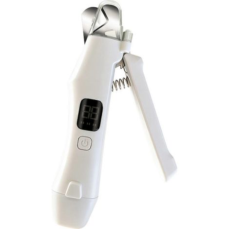 Filiyano-Coupe-griffes 2 en 1 pour chiens et chats avec lime électrique, lumière LED et rechargeable. Précis et doux pour la peau. Blanc. (1/5)