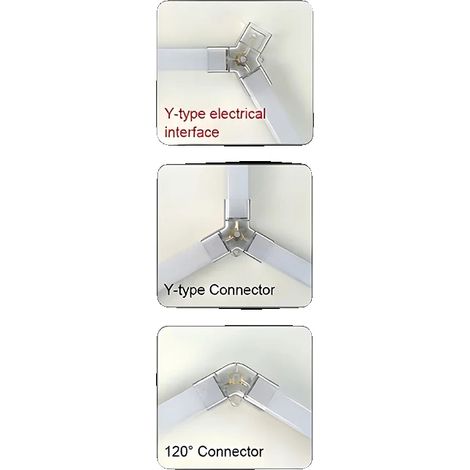 Lámpara de techo LED hexagonal, alto brillo, fácil instalación, HE3016 (1/2)