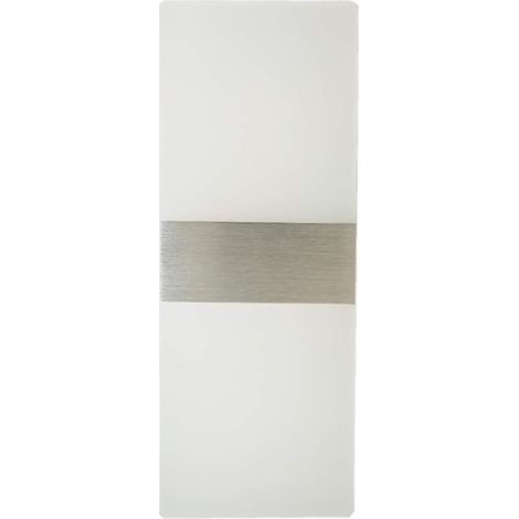 Applique Murale LED - 12 W - Éclairage Haut et Bas - Pour Intérieur - En Acrylique Givré - Blanc Froid 6000 K - Dimensions 30 x 12 x 4 cm - 1 Pièce (1/5)