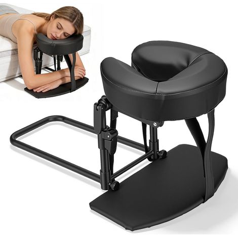 Appui-Tête Massant pour Lit, Appui-Tête Massant Universellement Réglable avec Support Facial Coussin en U RéGlable à 180° pour Matelas De 14 à 45 cm D'épaisseur Appui-tête de Massage (1/5)