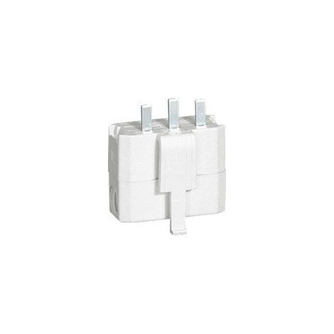Legrand – Fiche DCL 2P+T 6A 250V – Pour luminaire sur socle DCL – Fiche affleurante avec serre-câbles – Programme Batibox (1/5)
