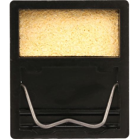 Support pour mini fer à souder électrique avec éponge, résistant aux hautes températures jusqu'à 600 °C. (1/5)