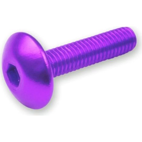 Vis vparts m6x15 aluminium corrosion résistante violet