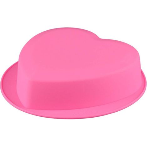 Große herzförmige Silikonform, antihaftbeschichtete Backform für Pudding, Kuchen und Muffins, zum Backen