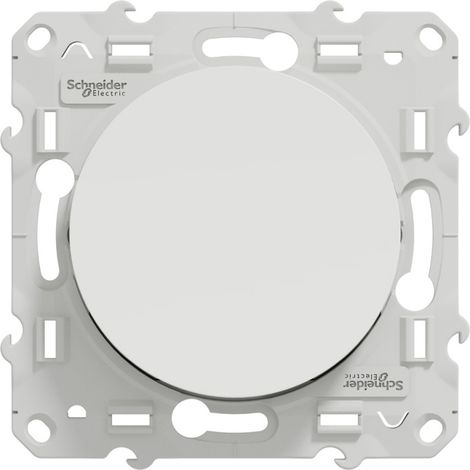 Va-et-vient + poussoir ODACE blanc 10 A - SCHNEIDER ELECTRIC - S526285