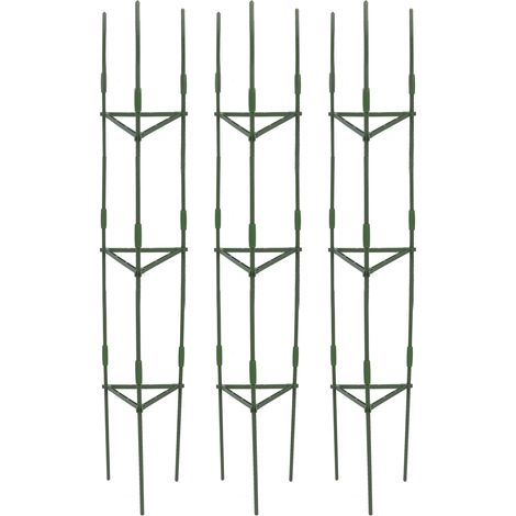 3 pièces cage à tomates triangulaire robuste tomates piquets de plantes cages de soutien treillis pour jardin et pots intérieur extérieur 160 cm/63,0 pouces (1/5)