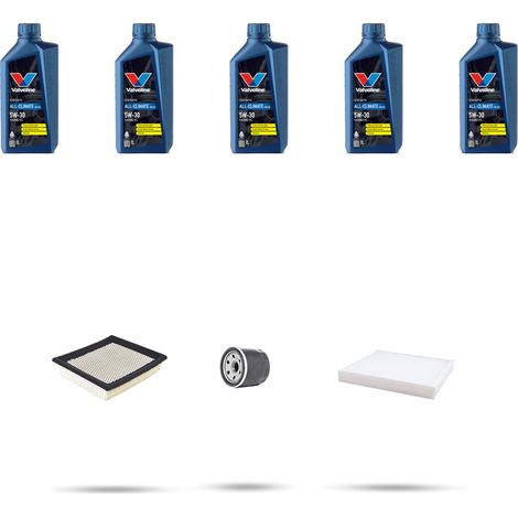 Kit tagliando 3 FILTRI e 5L OLIO compatibile con Dodge Caliber 2.0 16v 115kw dal 2006 (1/5)