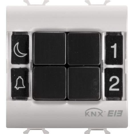 CLAVIER À ENCASTRER 4 CANAUX EIB BEIGE GEWISS GW13782