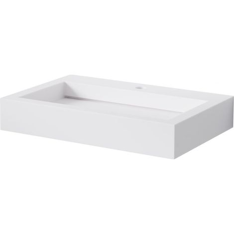 Steinberg Série 444 lavabo mural, 1 trou pour robinet, sans