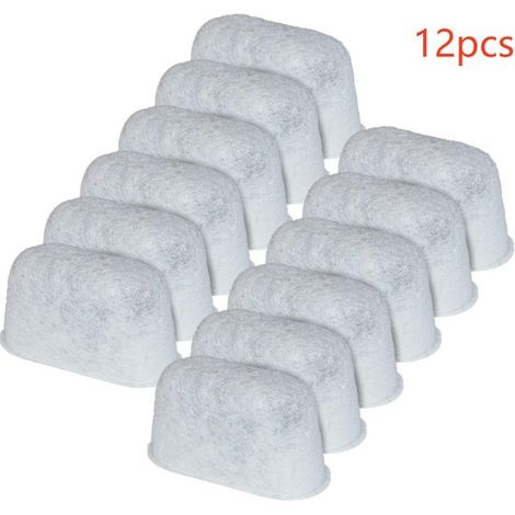 Lot de 12 filtres à eau au charbon compatibles avec la cartouche filtrante de machine à café, adaptés à la plupart des machines à café (1/5)