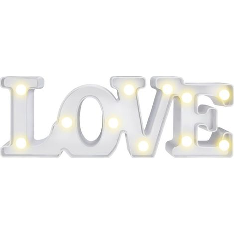 Veilleuse mignonne créative LED LOVE, confession et proposition de mariage, commémoration de couple, décoration de vacances, pose de pièce, éclairage d'ambiance innovant, cadeau d'anniversaire, cadeau (1/5)