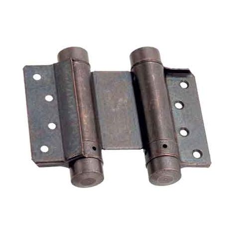 BISAGRA DE RESORTE DOBLE ACCIÓN 100 mm - Bronceada - 2 piezas