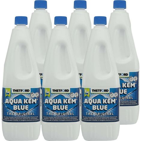 Liquide WC chimique, 12 Litres, pour Camping-car, 6 x 2 Liter