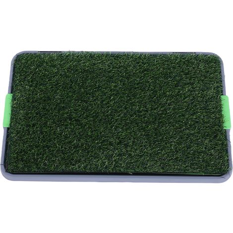 Gazon artificiel chiot pipi Pad grande taille vert 3 couches réutilisable chien pot formation pour intérieur 68x42.5cm/26.8x16.5in 1 pièces (1/5)