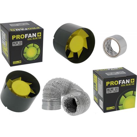 Pack ventilation PROFAN 2 x 190 m3/h - diamètre 125mm