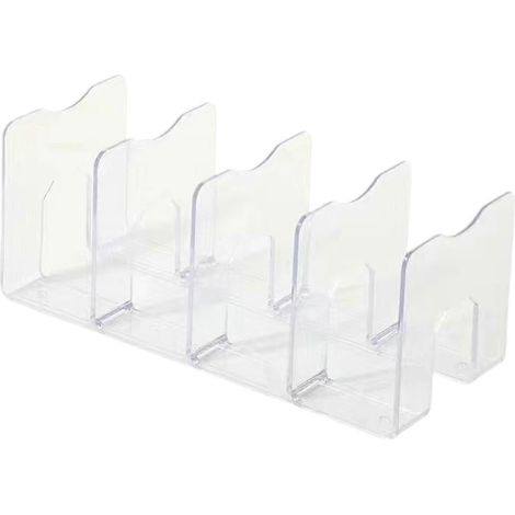 Séparateur de sacs transparent pour placards et étagères, idéal pour les chambres, les ateliers de loisirs créatifs et les bibliothèques. (1/4)