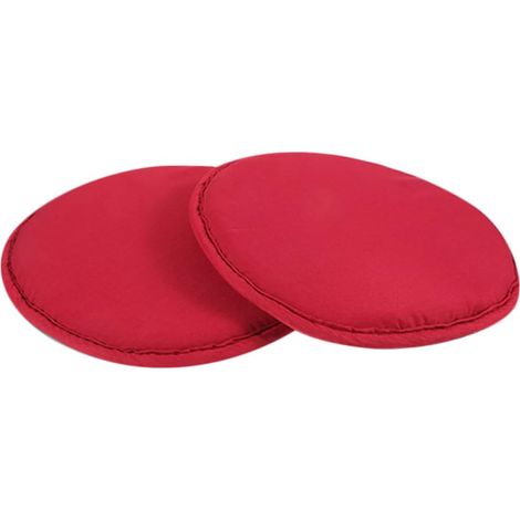 Coussins D'extérieur Ronds Rouges en Polyester et PP Lot de 2 Siège Confortable et Lavable pour Concerts en Plein Air et Pique-niques