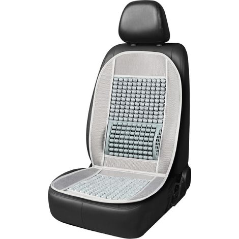 Tappetino per sedile auto con schienale e bordo decorato con perline, modello amio-03641 (1/5)