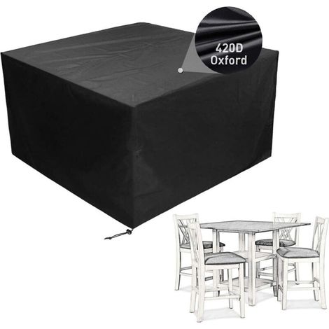 Vtizikl Patio Furniture Cover Waterproof Outdoor Sectional Sofa Set Covers, Outdoor Rectangle Table and Chair Set Covers, Dust Proof Furniture Protective Cover carré 13513574cm-Crezuo (1/4)