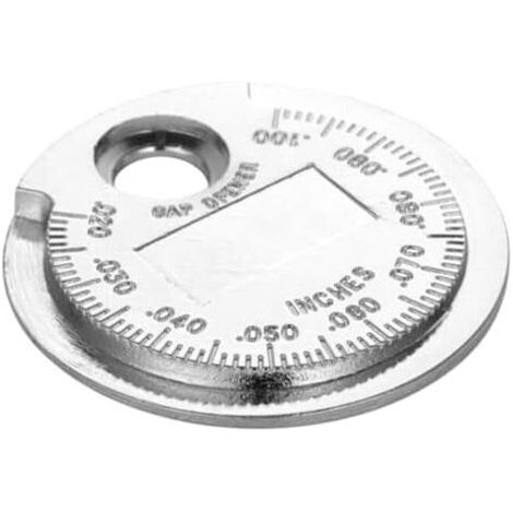 Jauge d'Écartement de Bougie - Outil Réglage Métallique Portable pour Bougies Testeur d'Accessoires Auto Moteur Tondeuse à Gazon et Équipement Agricole (1/5)