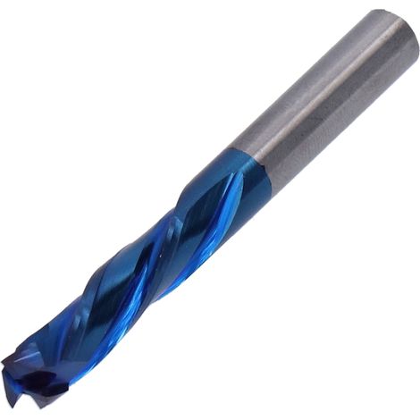 CNC-Spiralfräser, 3-schneidig, Wolframstahl, zum Schnitzen, Gravieren und Schneiden, 6x6x32x70 (1/5)