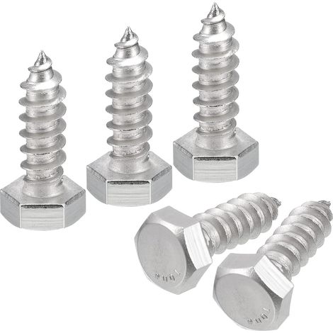 30pcs Hex Tête Retard Vis Boulons 5/16" X 1" 304 Inox Acier (1/5)