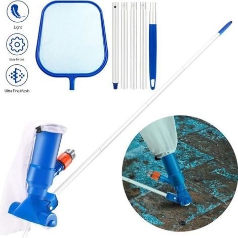 Aspirateur Nettoyeur Manuel pour Piscine Hors-sol,Kit d’entretien Portable de Piscine (1/4)
