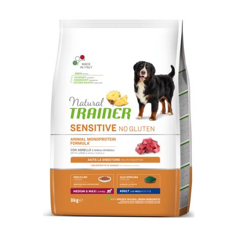 CROCCHETTE CANE ADULTO MEDIUM&MAXI NATURAL SENSITIVE AGNELLO 3KG