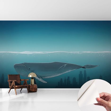 Carta da parati autoadesiva - fotomurale - decorazione parete - murale - adesivo da muro - Armonia acquatica 416x254 cm (1/5)