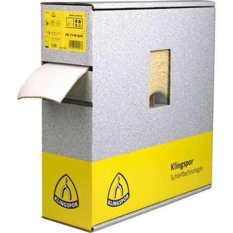 Klingspor PS 73 BWF Rollen wirkstoffbeschichtet, 115 x 25000 mm Korn 320 140PERF (1/4)